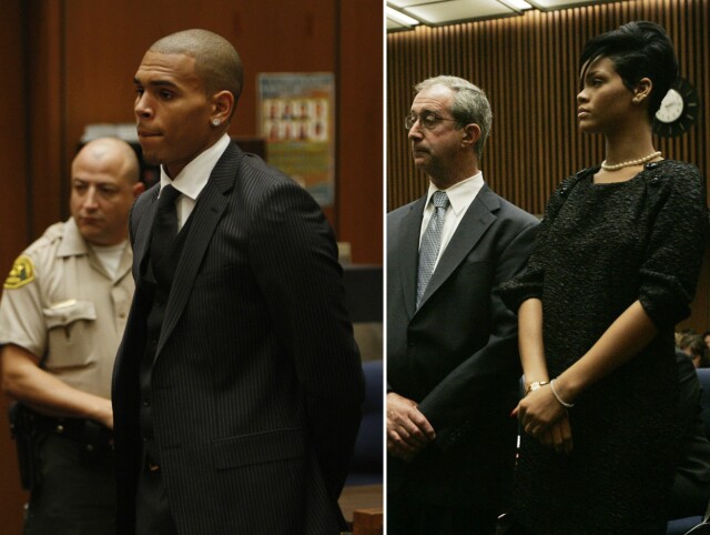I RETTEN: Chris Brown overfalt sin daværende kjæreste Rihanna. Foto: Scanpix I RETTEN: Chris Brown overfalt sin daværende kjæreste Rihanna. Foto: Scanpix